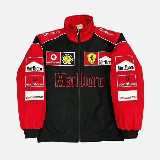 Ferrari F1 Marlboro Racing Jacket – Vintage Black and Red