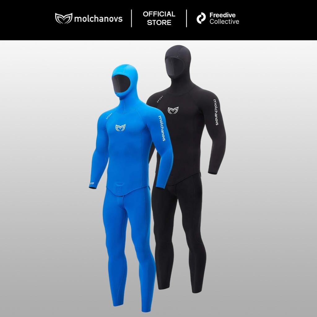 Molchanovs Men's SPORT Wetsuit 2.5mm Double-Lined / Pakaian Wetsuit Pria