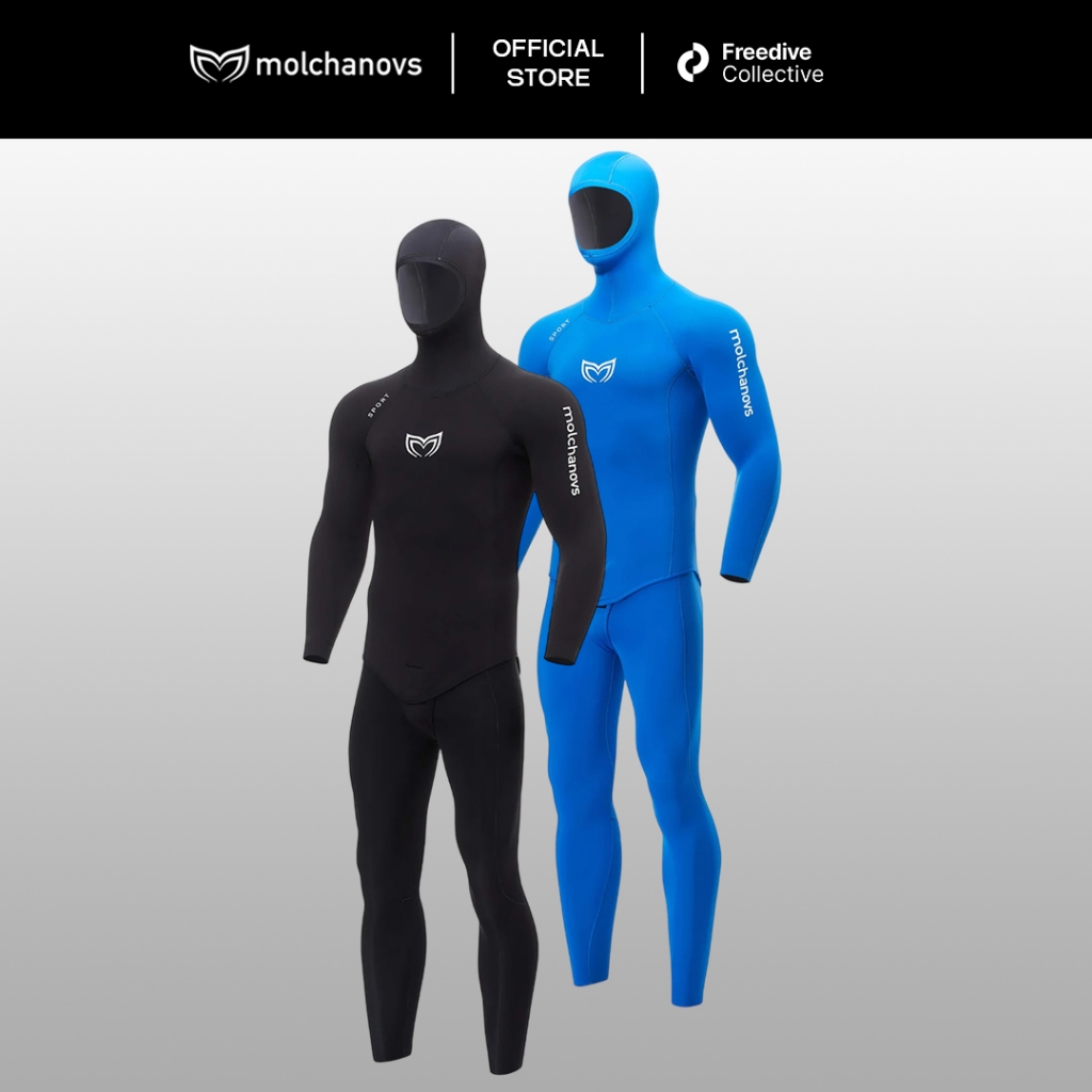 Molchanovs Men's SPORT Wetsuit 3mm Outside-Lined / Pakaian Wetsuit Pria