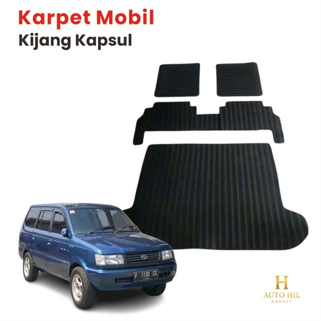 Karpet Mobil Kijang Kapsul Fullset / Karpet Alas Mobil Kijang Kapsul Fullset