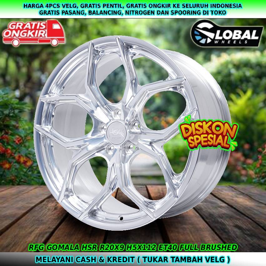 Velg hsr forged R20 lebar 9 velg mobil Audi| Chairman| Clubman| Tiguan| dll velg hsr rfg gomala R20