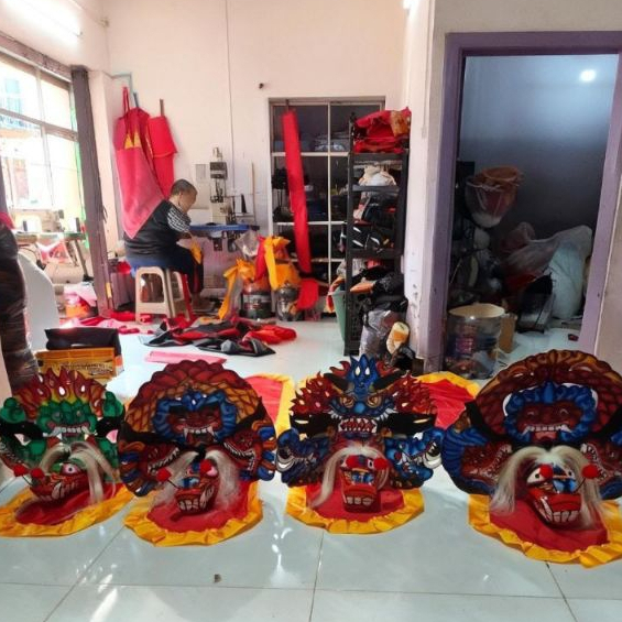 Barongan Kayu Asli Handmade-Mainan Tradisional Barong Jawa Edukasi Topeng Reog Ponorogo Ganongan