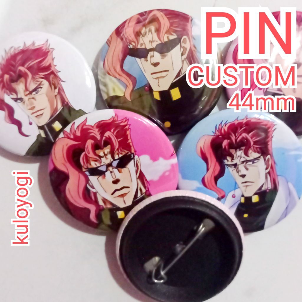 Pin Custom Anime Kakyoin Noriaki atau Noriaki Kakyoin adalah salah satu tokoh di jojo bizzare advent