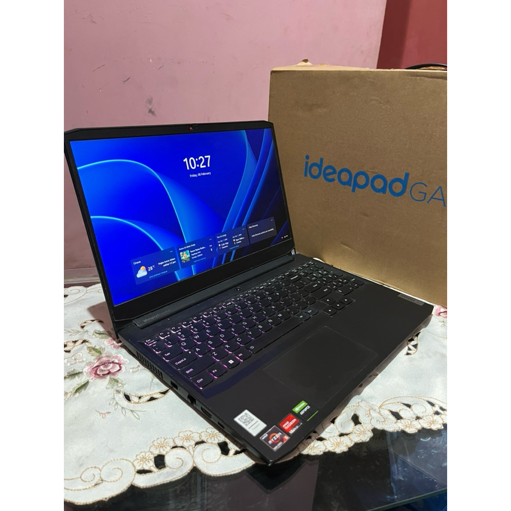 LAPTOP GAMING LENOVO IDEAPAD GAMING 3 RTX 3050 RAM 16 GB SSD 512GB