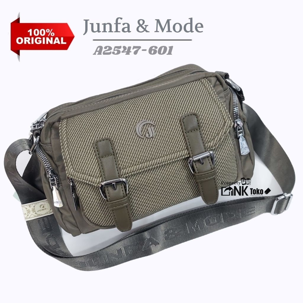 Sling Bag Wanita Junfa Klasik Model Belt --A2547- Bahan Tas Super