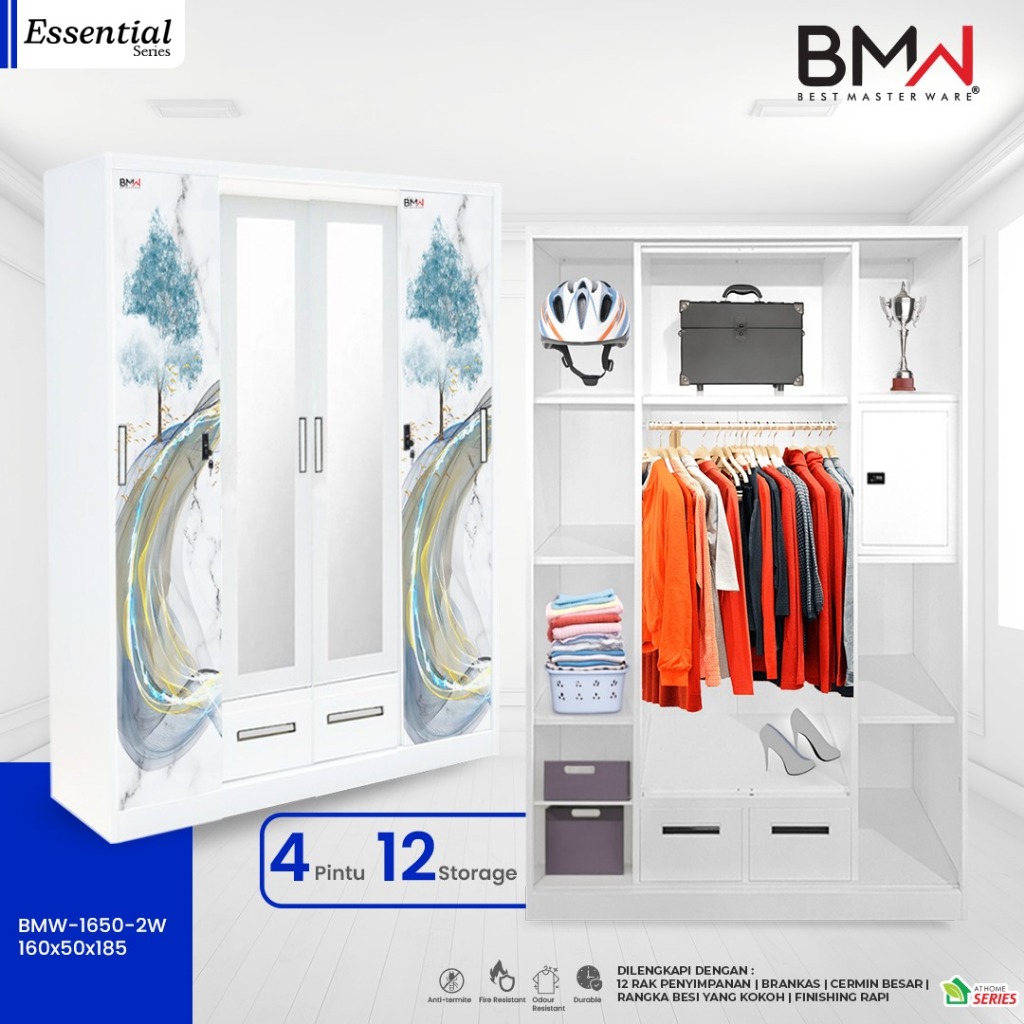 Lemari Pakaian Besi 4 Pintu Lemari Pakaian Besi 3 Pintu Lemari Pakaian Besi 2 Pintu Berkualitas