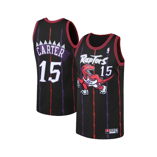JERSEY BASKET CARTER #15 RAPTORS HITAM