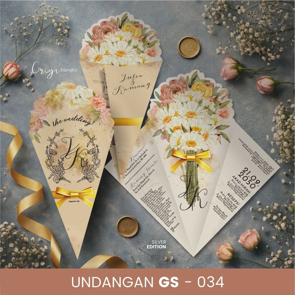 UNDANGAN GS 34 | BLANGKO KOSONG | GRIYA BLANGKO | GRIYA SILVER 4
