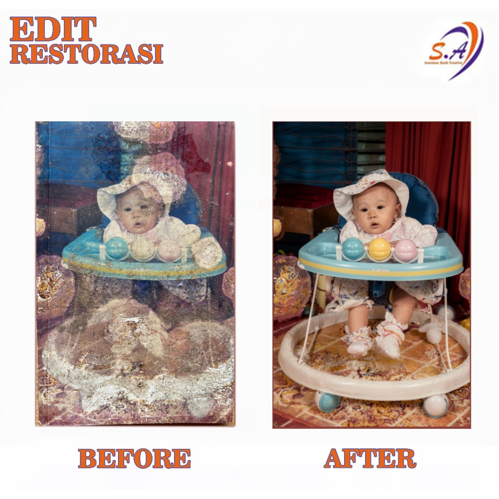 RESTORASI FOTO RUSAK FOTO JADUL FOTO BLUR FOTO TERKELUPAS/EDIT PROFESIONAL/EDIT PHOTOSHOP/EDIT KEKIN