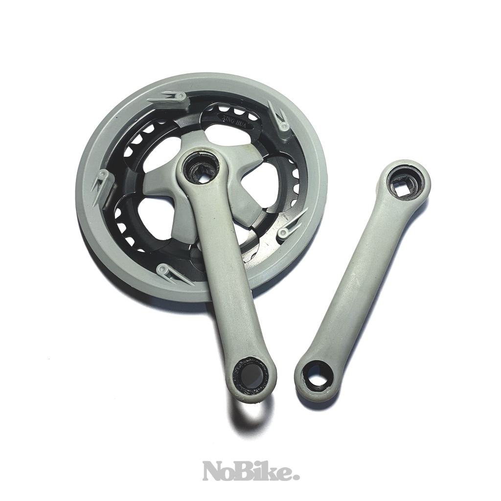 Crank Set Piringan Susun2 34/42t Sepeda Anak/MTB Arm Pendek 140mm