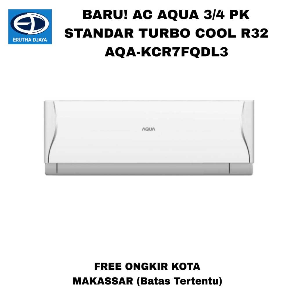 AC AQUA 3/4 PK STANDAR TURBO COOL R32 AQAKCR7FQDL3
