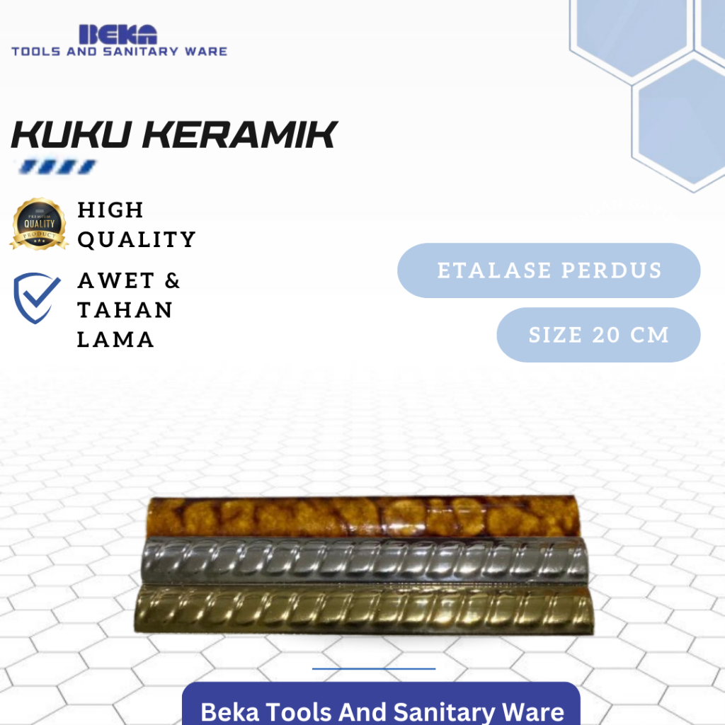 Kuku Keramik/Kuku Macan/BONBON Ukuran 20 cm Perdus Gold, Silver & Marble Brown