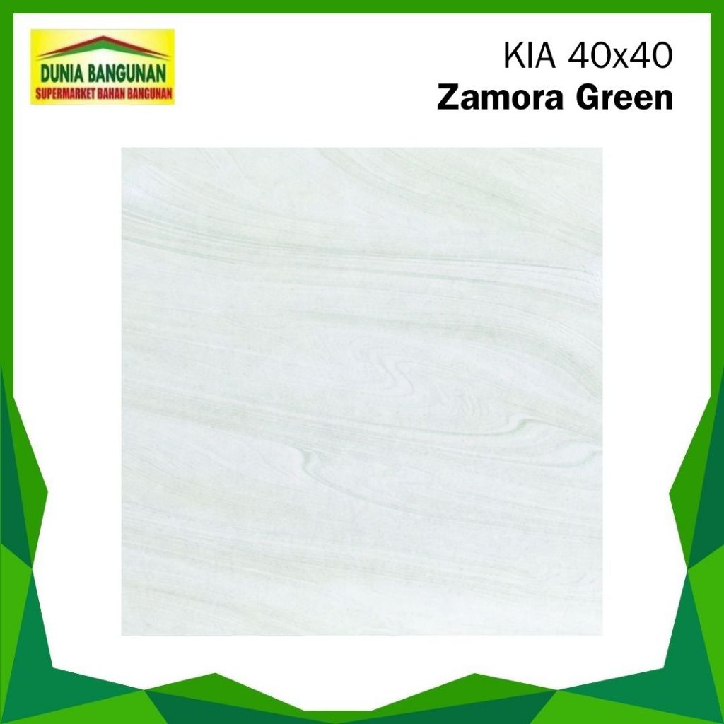 Keramik 40x40 Lantai Hijau KIA Impresso Zamora Green 40X40 Keramik Lantai Glossy