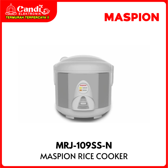 MASPION Rice Cooker 1,2 Liter Inner Pot Stainless MRJ-109SS-N