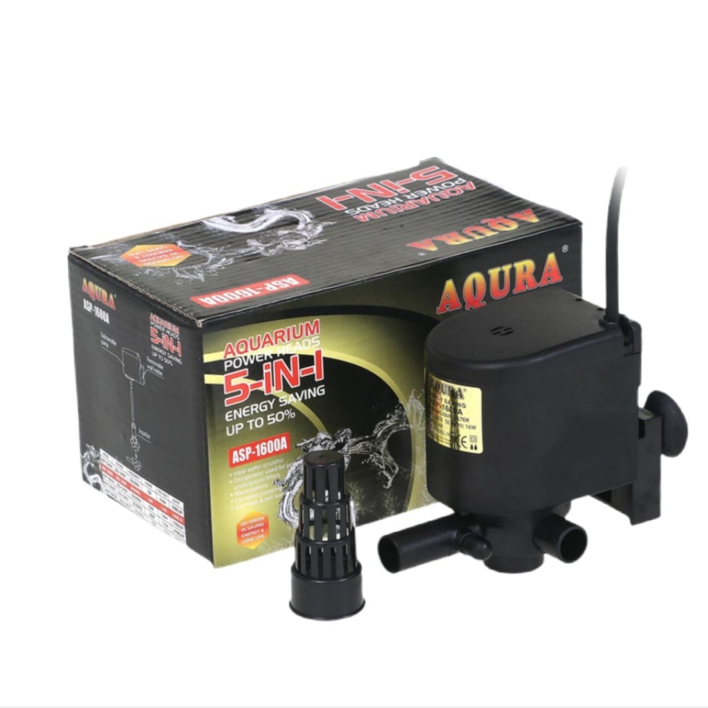 AQURA ASP-1600A POMPA AQUARIUM MESIN CLUP AQUARIUM
