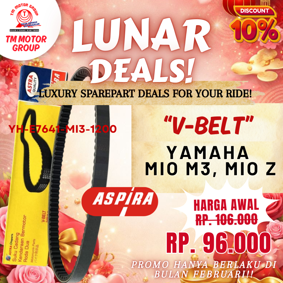 V-BELT/VANBELT YAMAHA MIO M3, MIO Z ORIGINAL ASPIRA