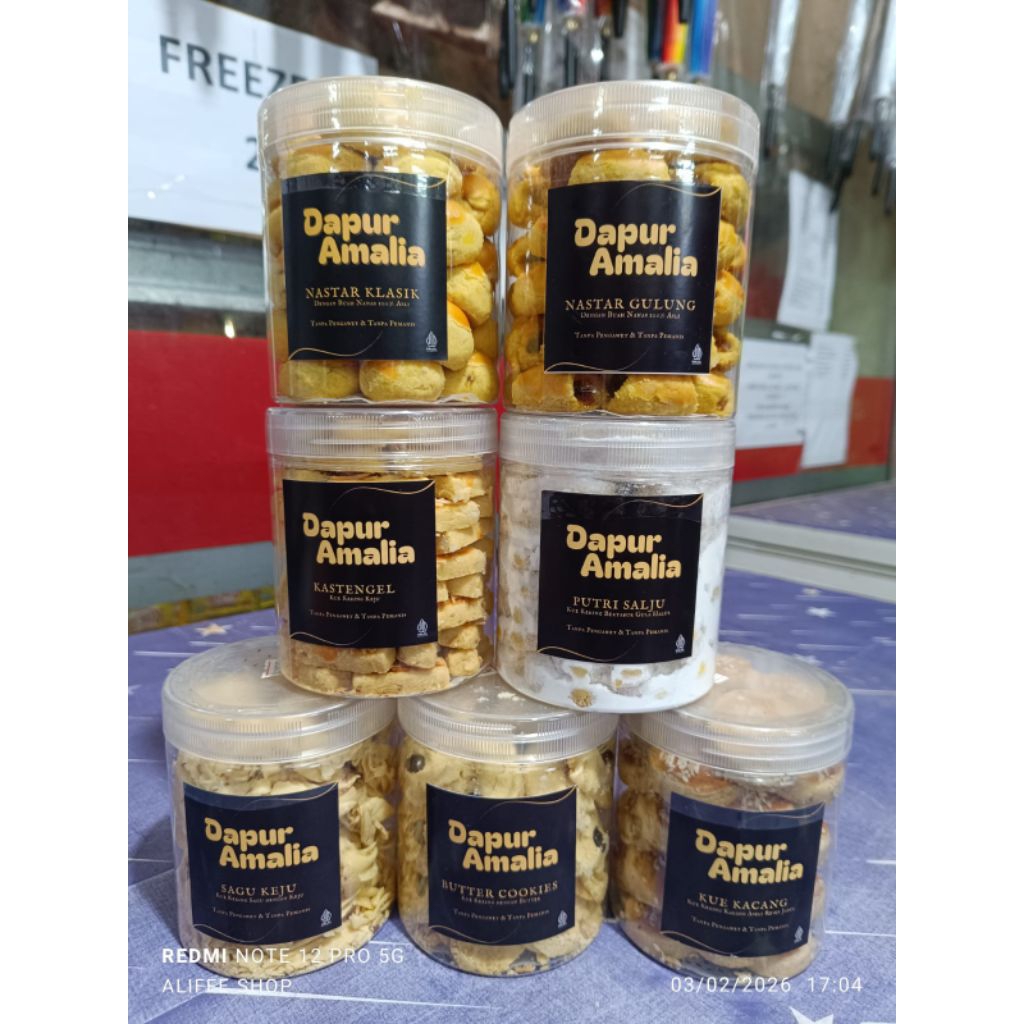 [dapur amalia] aneka kue kering toples kue kering lebaran- kue kering
