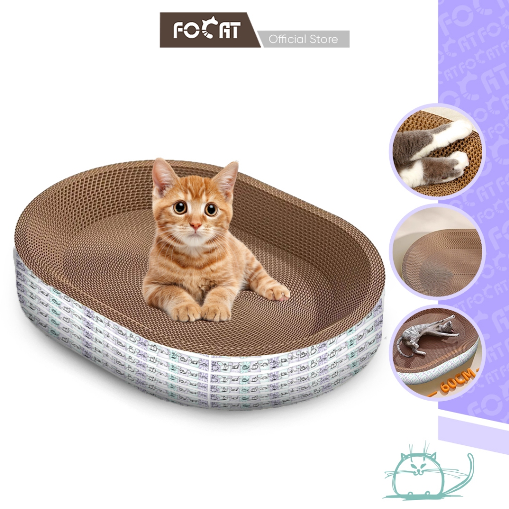 FOCAT Garukan Hewan Peliharaan M104-M106 Cat Scratch Board Extra Tebal Papan Garuk Mainan Kucing