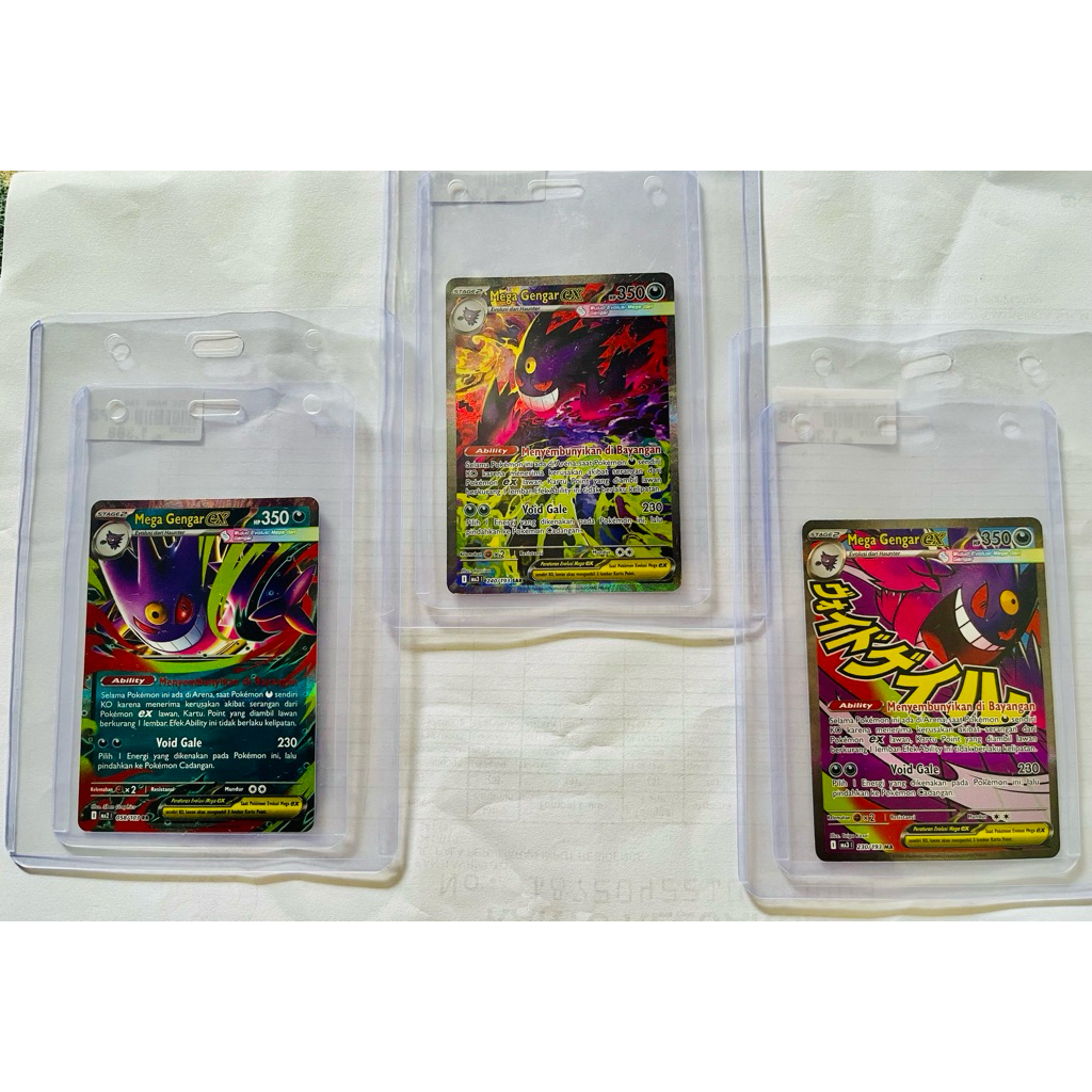 1 Mega Gengar ex SAR + 1 Mega Gengar ex MA + 1 Mega Gengar ex RR