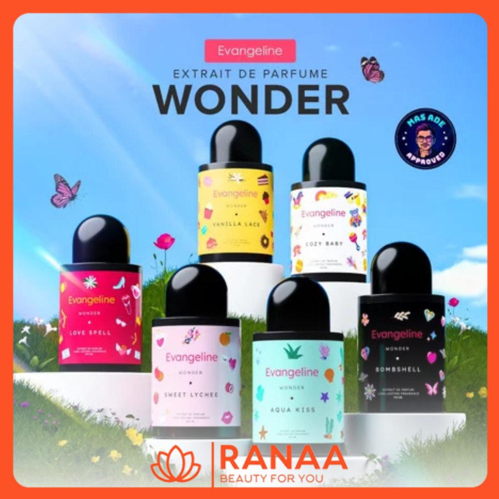 EVANGELINE WONDER EXTRAIT DE PARFUM  100ML / WONDER SERIES / PARFUM WANITA TAHAN LAMA