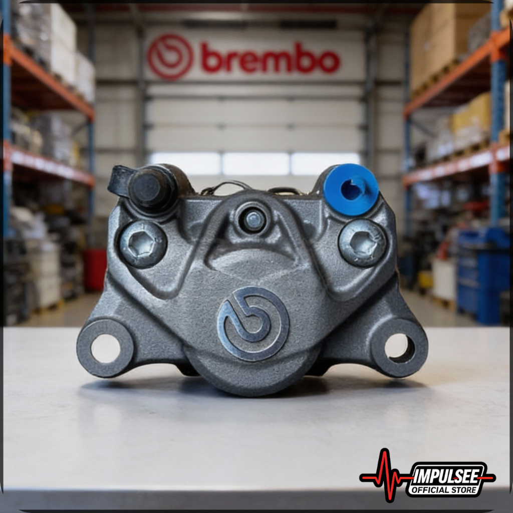 Kaliper Cakram 2P Universal Brembo Big Logo Babet 2 Piston Universal Thailand Grey & Black