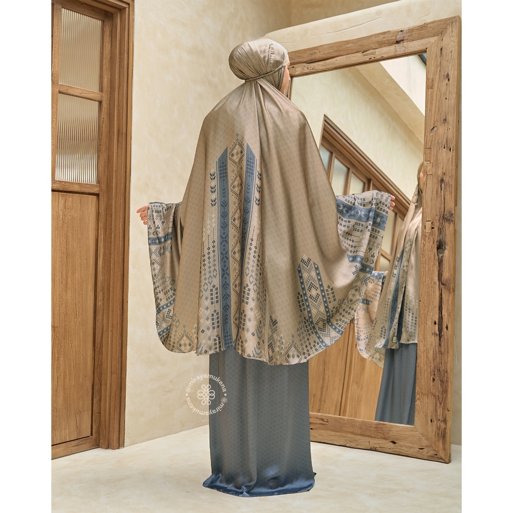 Mukena Travel Printing Miraya Serene Gold