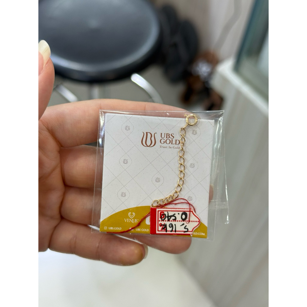 ARGOLD - EXTENSION - pemanjang kalung / gelang - extension 5cm emas 16k 700 70%