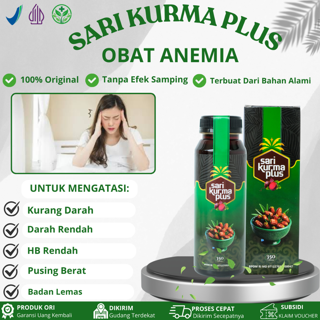 Sari Kurma Plus Untuk Anemia, Darah Rendah, HB Rendah, Penambah HB, Kurang Darah