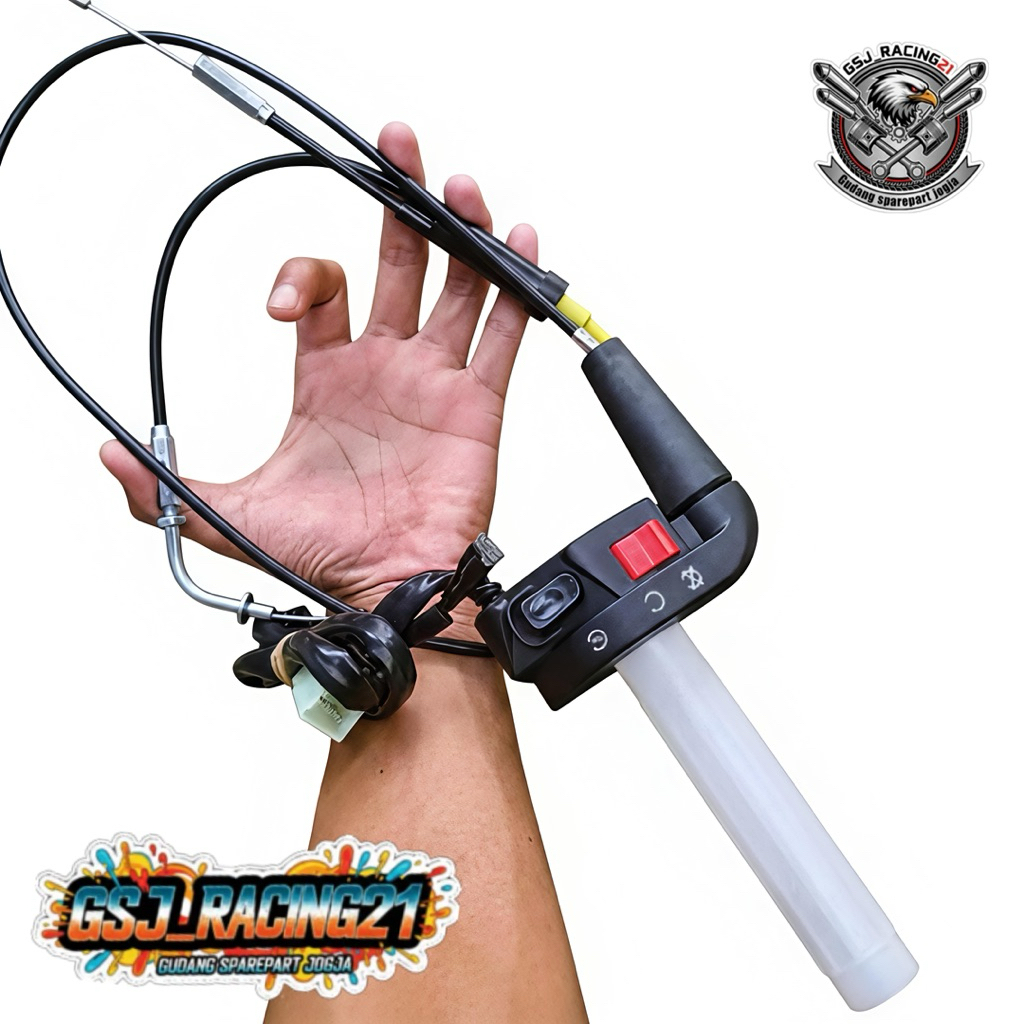 Gas Spontan KSR Kabel 2 Cabang PNP F1zr RX King Tinggal Pasang