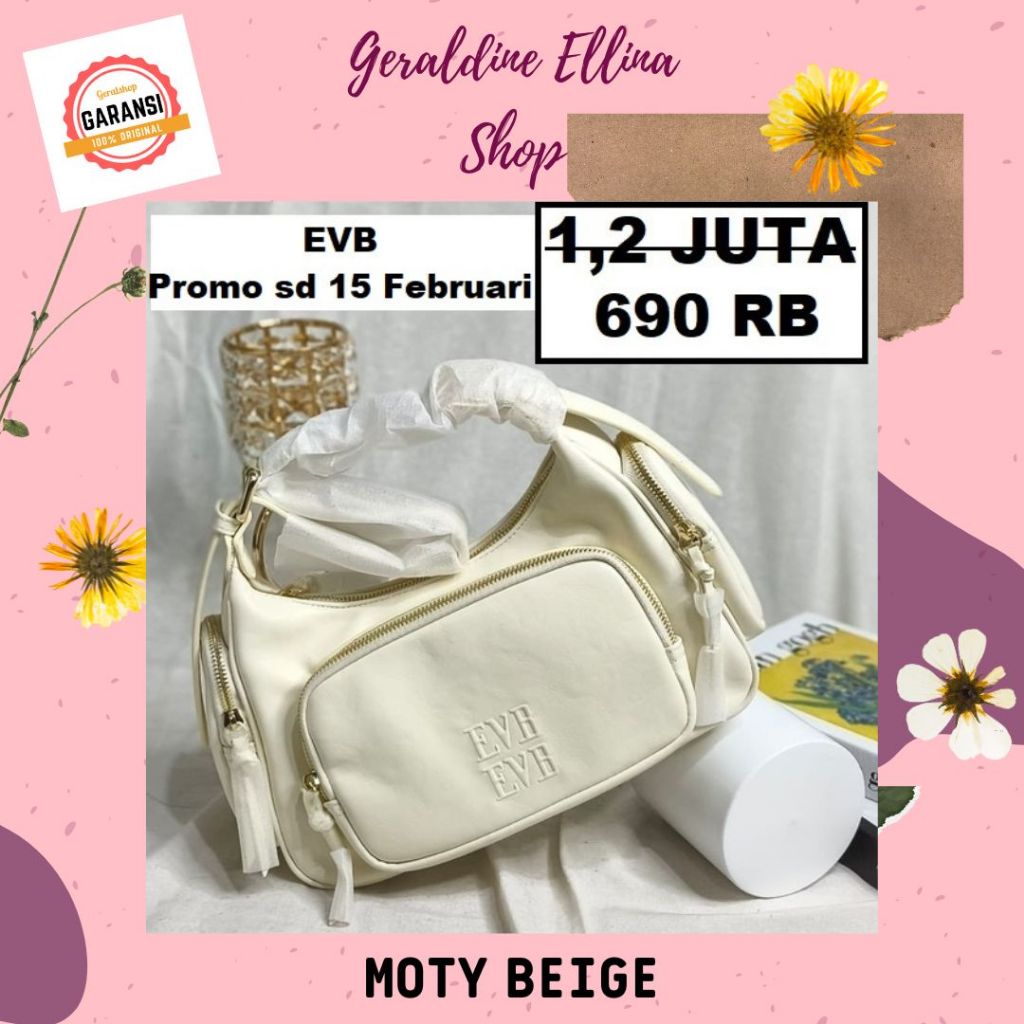 Tas EVB wanita satchel bag original sale seri MOTY