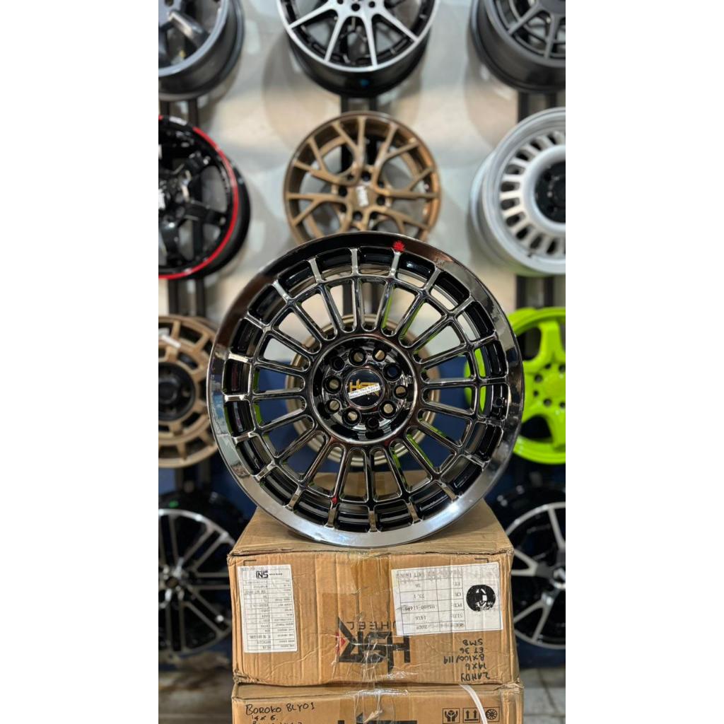 Velg black chrome hsr ring 17 masuk buat innova, avanza new, rush, dll