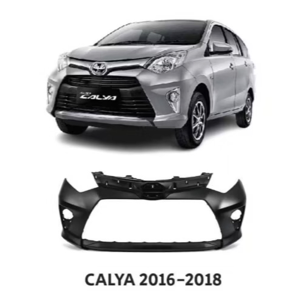 BEMPER BUMPER DEPAN CALYA 2016 2017 2018 kondisi baru warna dasar plastik hitam #1207