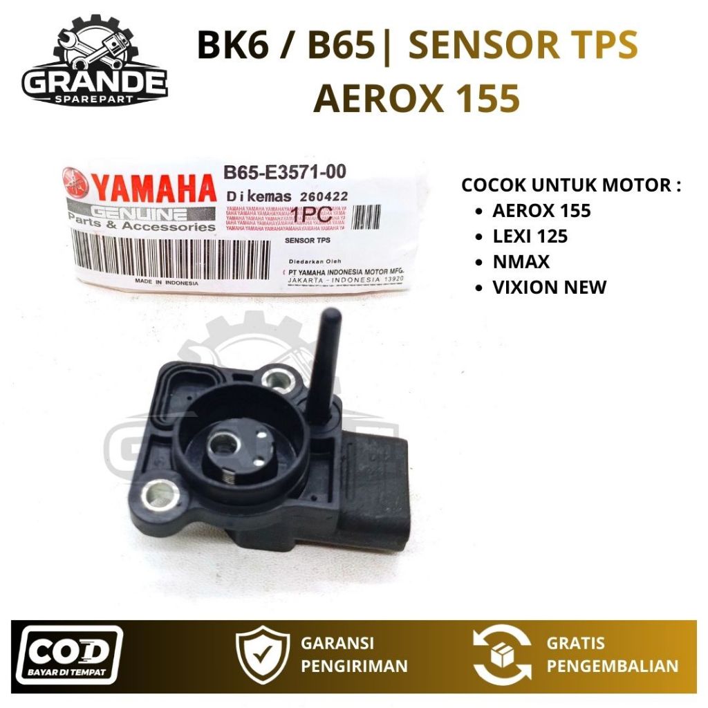 BK6 / B65 SENSOR TPS LEXI 125 / SENSOR TPS NMAX / THROTTLE BODY ASSY LEXI 125 MOTOR YAMAHA AEROX 155
