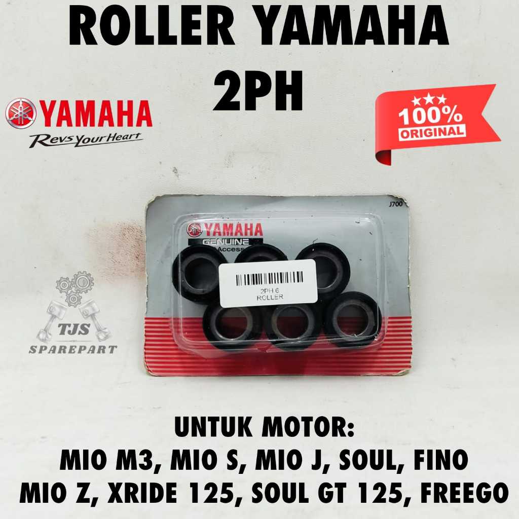 ROLLER 2PH KUALITAS ORIGINAL ASLI YAMAHA WEIGHT SET MIO M3 Soul Xeon 2PH -E7632- ORI GARANSI