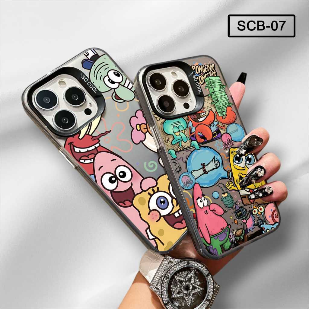 Case Vivo Y21D  Case Hologram Imd Gambar SpongeBob SquarePants Cute SCB-07