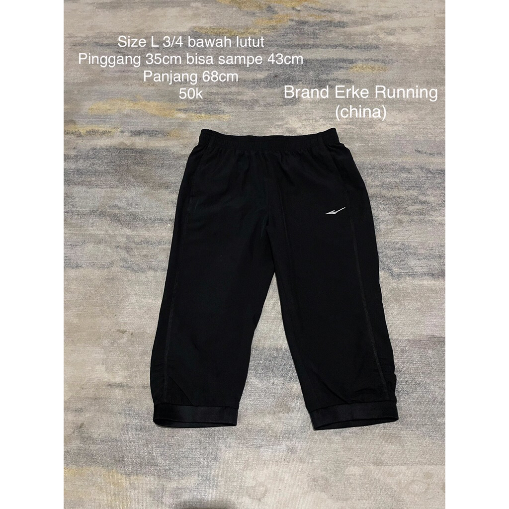 Celana Running Erke 3/4