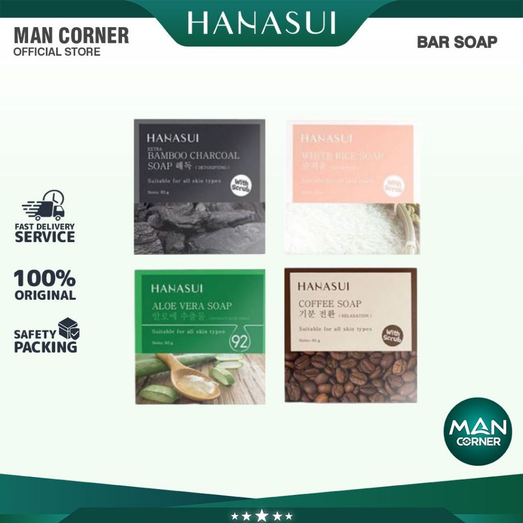 Hanasui Body Bar Soap - Sabun Batang | Man Corner