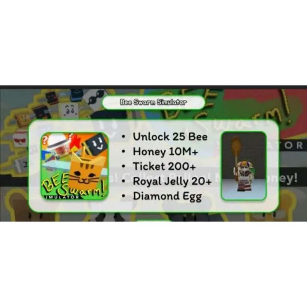 Akun Starter Bee Swarm Simulator Termurah