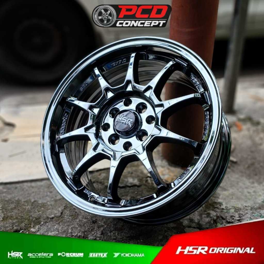 VELG MOBIL BLACK CHROME RING 16 TERLARIS CE 28 HSR BOROKO SRD R16 BLACK CHROME MURAH