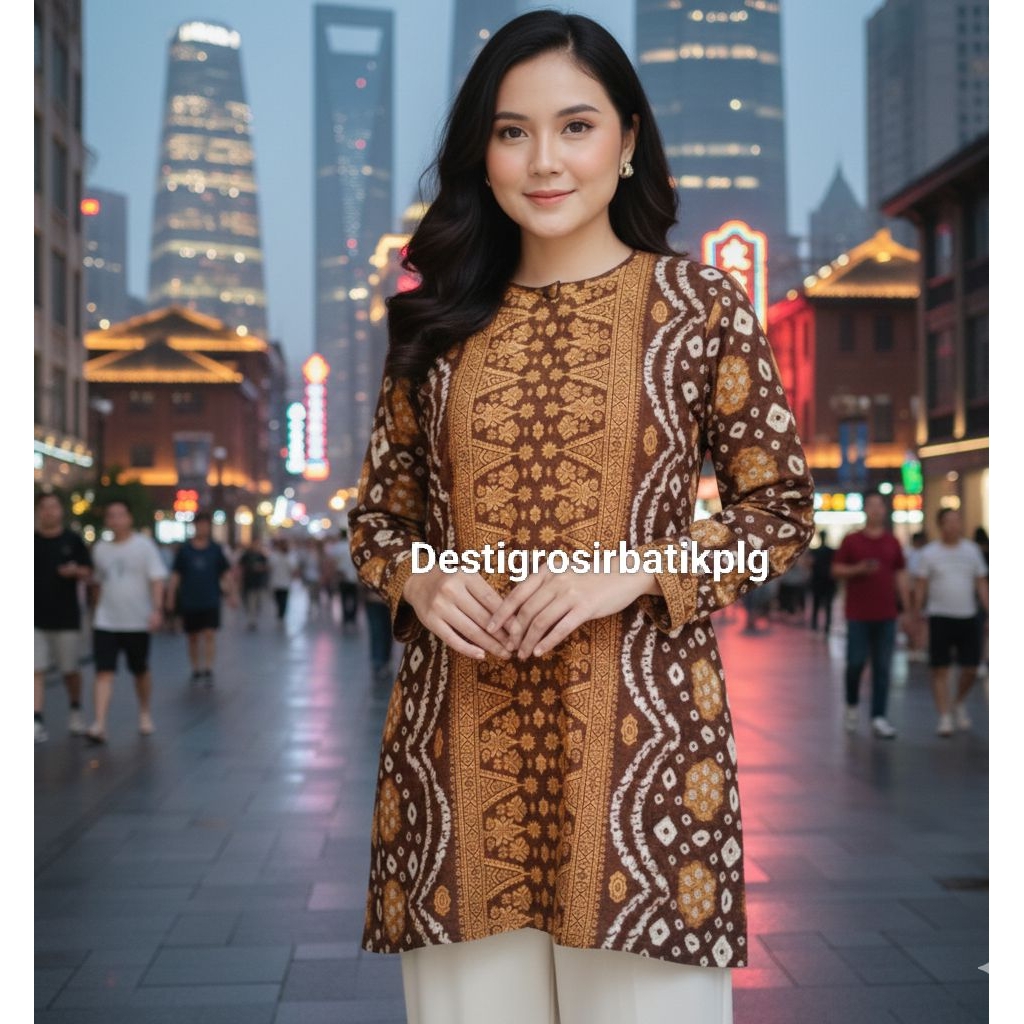 tunik jumputan dolby