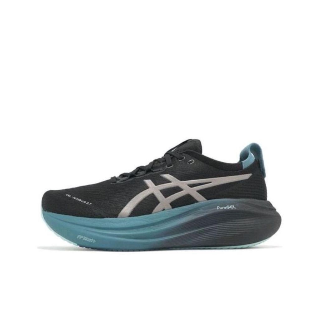 SEPATU ASICS GEL NIMBUS 27  BLACK/BLUE OUTDOOR-40