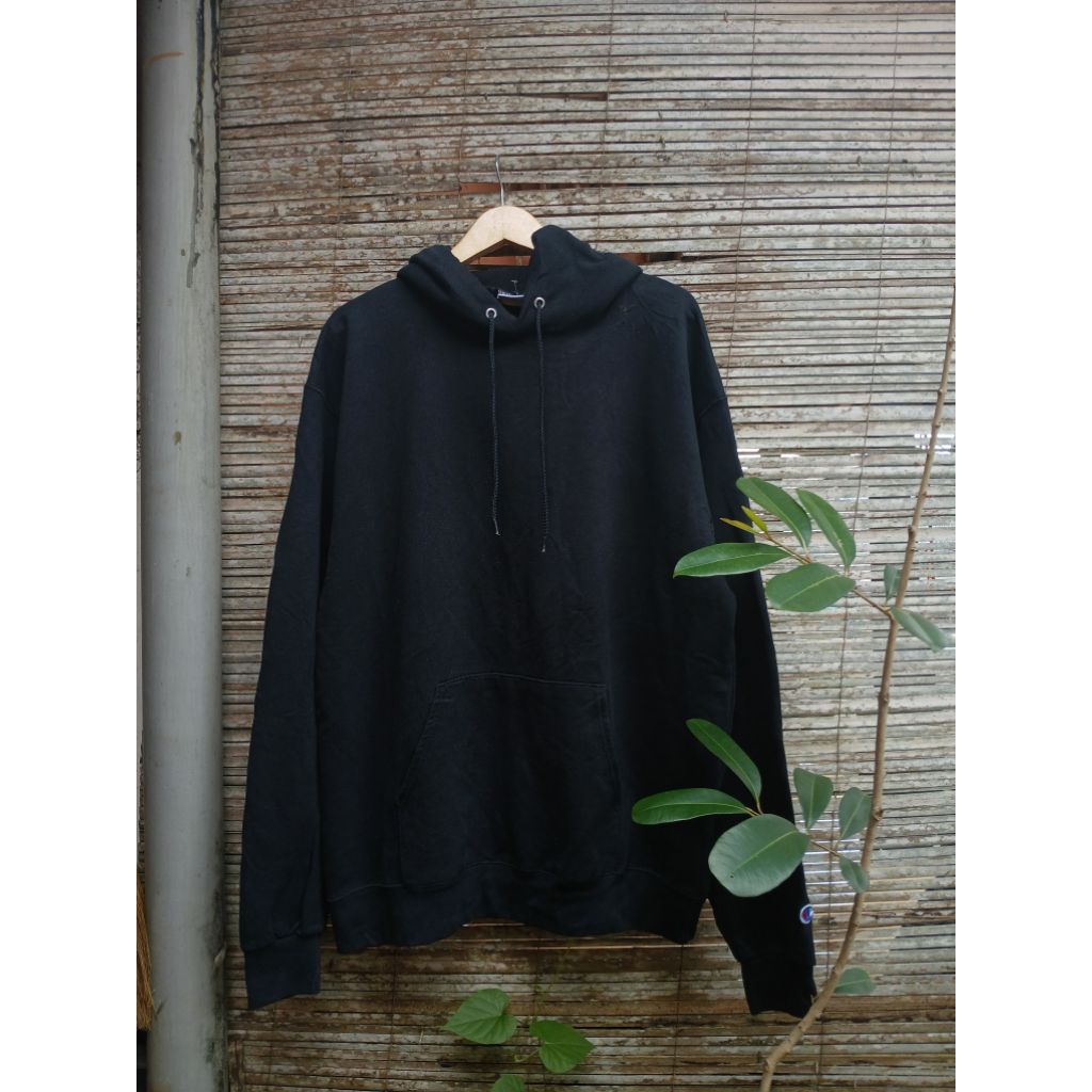 HOODIE CHAMPION HITAM XL