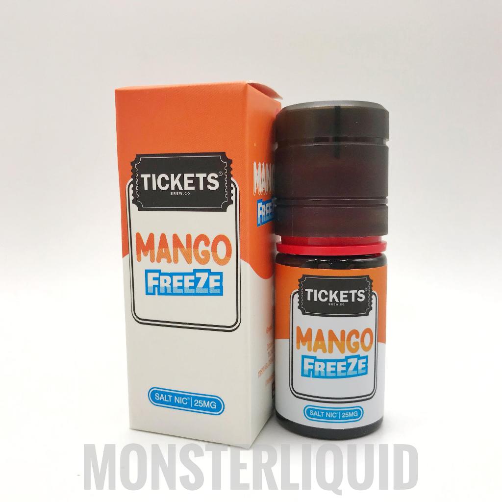 [ SALT NIC ] TICKETS BREW MANGO FREEZE BY EJM 25MG 30ML LIQUID