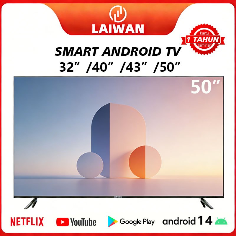 LAIWAN Smart TV Android 50 inch tv led 32 inch ORIGINAL Televisi netflix