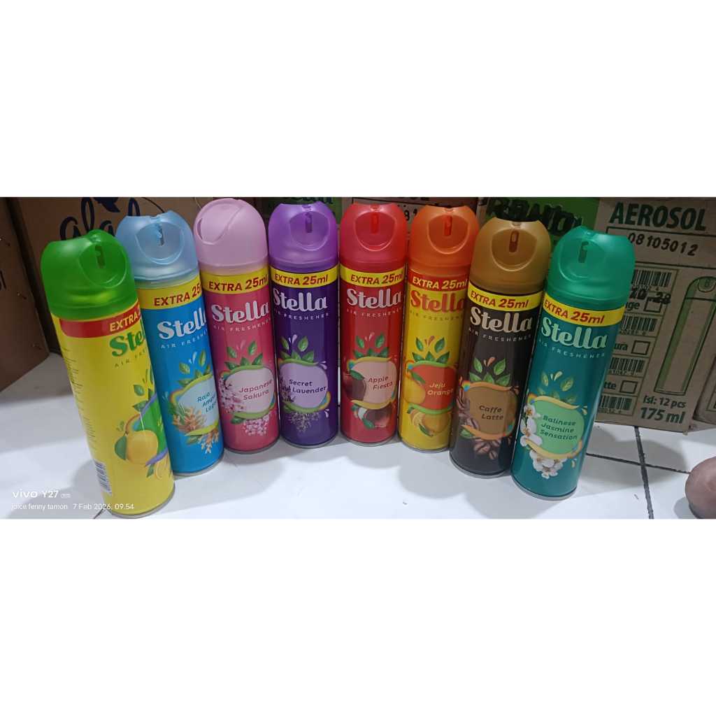 Stela wangi Spray Stella bukan refill matic /stela pengharum ruangan 175ML / 200ML varian terlengkap