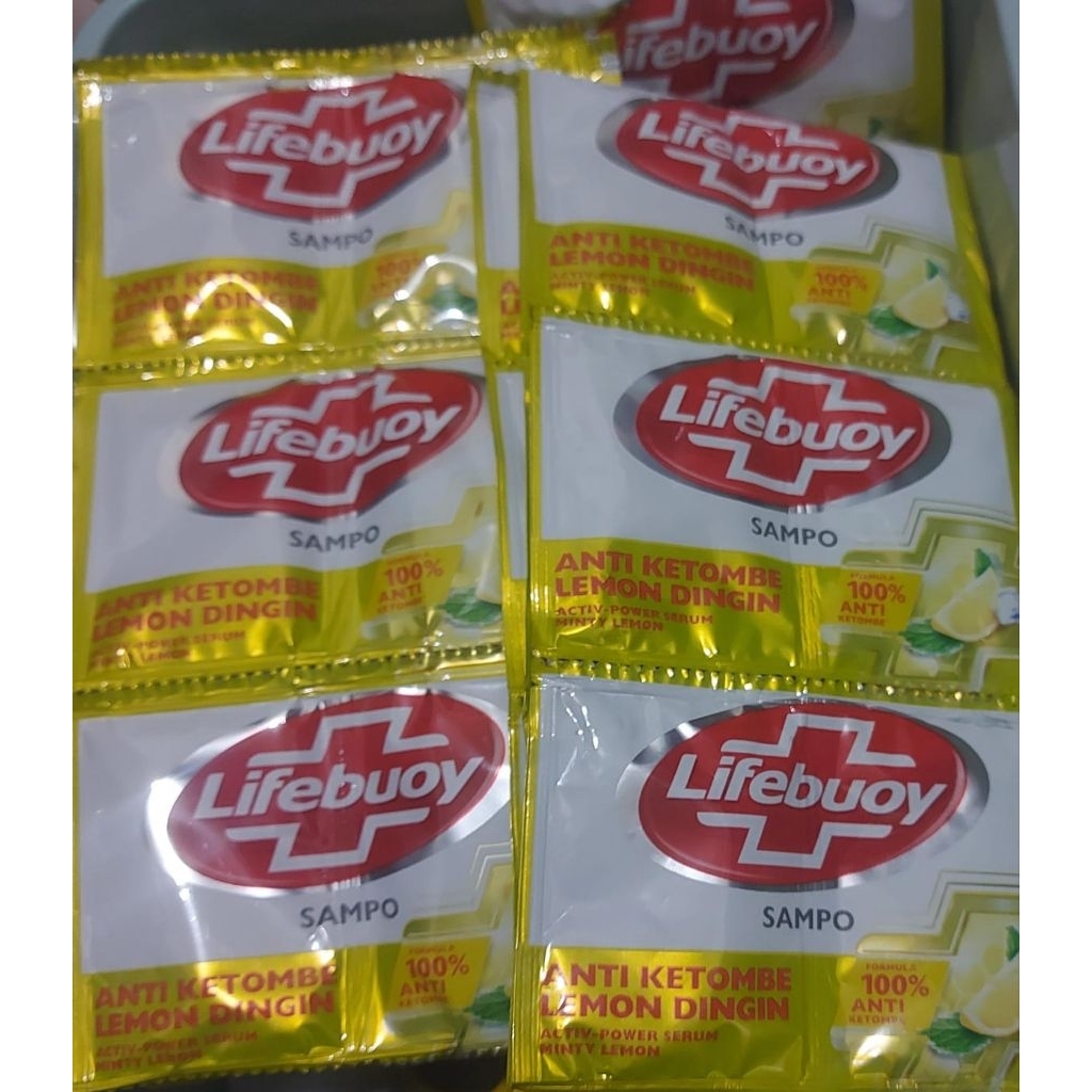 Shampoo Lifebuoy Anti ketombe Lemon dingin Renceng 24sachet