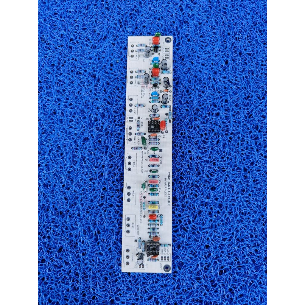 Pcb ples komponen tc jama'ah tahlil / tc karaoke / tc toa corong / tc speaker aktif