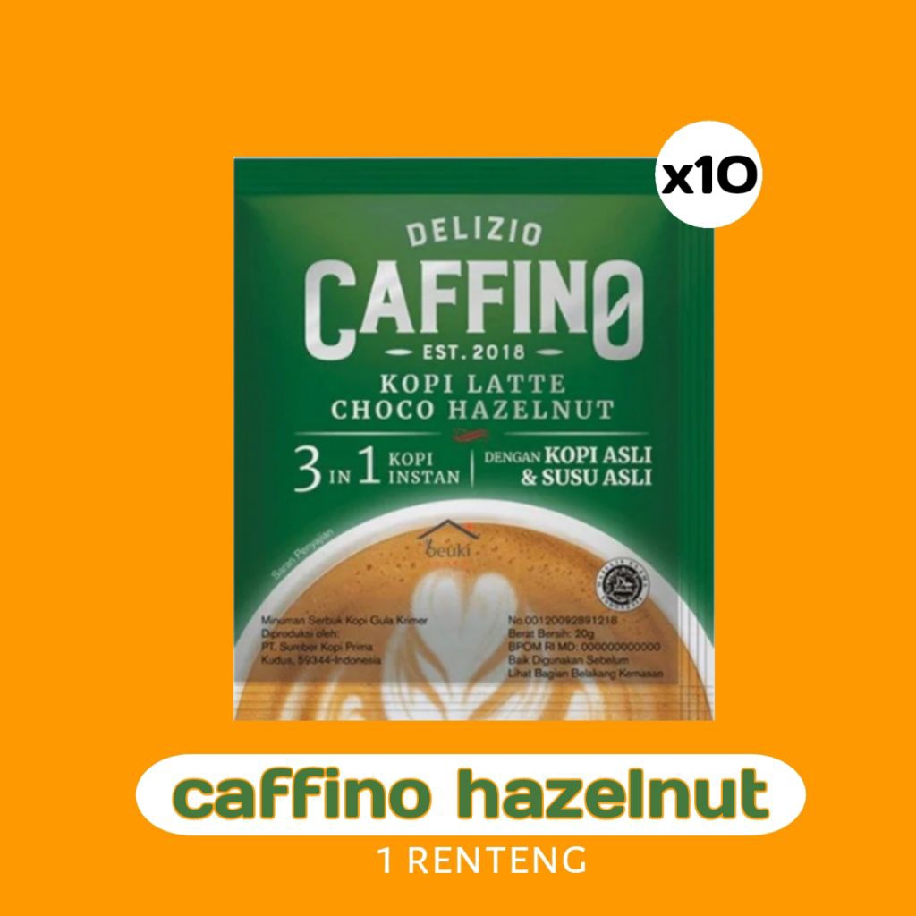CAFFINO hazelnut 1 renteng.