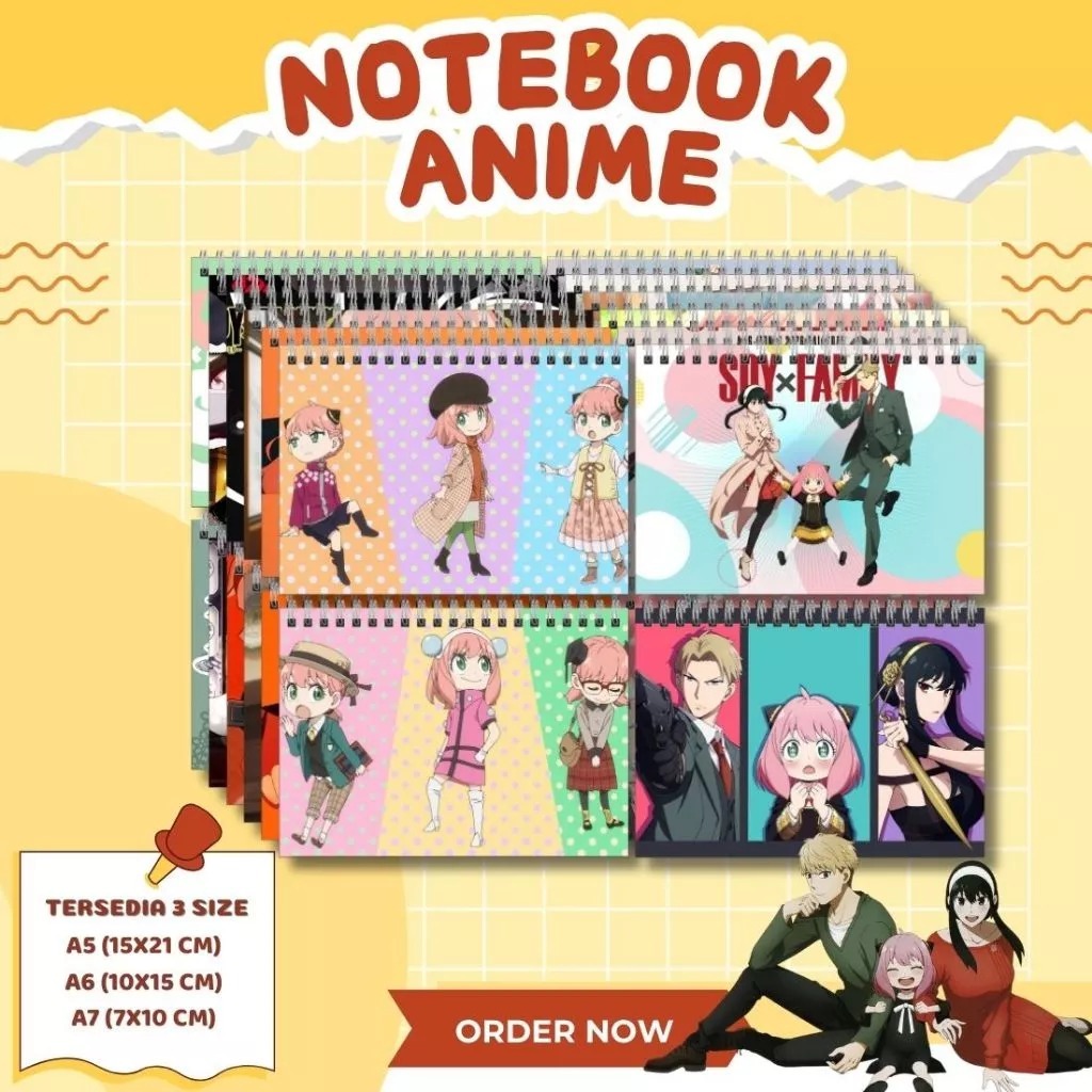 Notebook Buku Catatan Anime Premium – Landscape Spy X Family Series