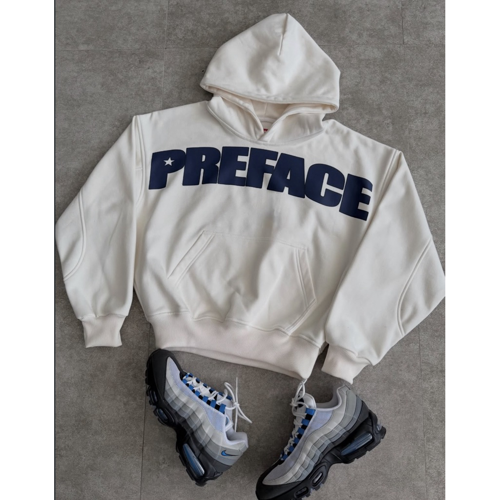 [ORIGINAL & MURAH] PREFACE x RRQ COLLABORATION UNIVERSITY ORIGINAL 100% ZIP HOODIE UNFINISHED / ZIP 